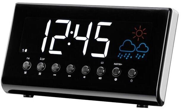 Denver Rádio Relógio Despertador Fm Display Led C/ Indicador Meteorologia - Denver