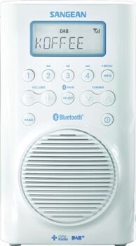 Sangean Rádio H-205D (Branco - Digital - DAB+ / FM-RDS - Bateria)