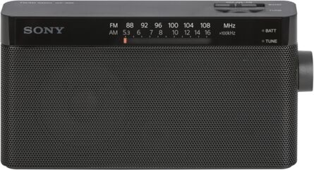 Sony Rádio ICF-306 (Preto - Analógico - FM / AM - Pilhas)