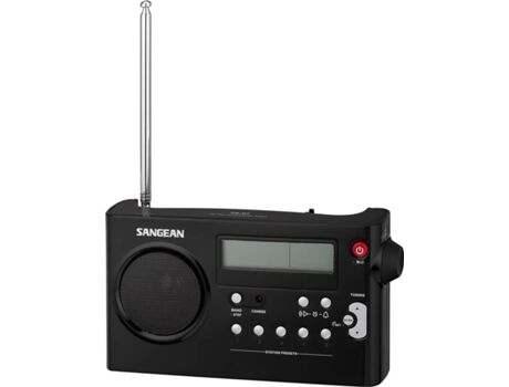 Sangean Rádio PR-D7 (Preto - Digital - AM/FM - Bateria)