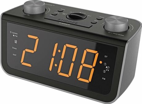 Soundmaster Rádio Despertador FUR5005 (Preto- Analógico - Alarme Duplo - Função Snoozer - Corrente)