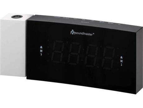 Soundmaster Rádio Despertador UR8600 (Preto - Digital - Alarme Duplo - Função Snooze - Corrente)