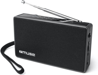 Muse Rádio M-030R (Preto - Analógico  - AM FM - Pilhas)