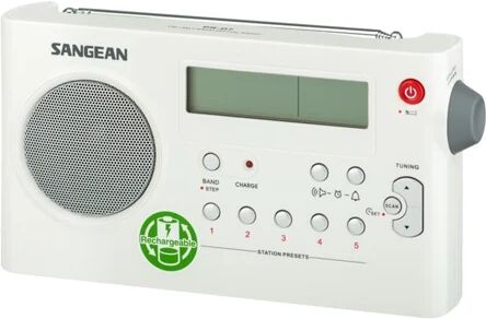 Sangean Rádio Portátil PR-D7 Branco