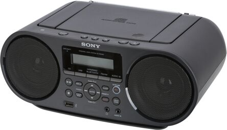 Sony Rádio Boombox Zs-Rs60bt (Preto - Digital - AM/ FM - Bateria)