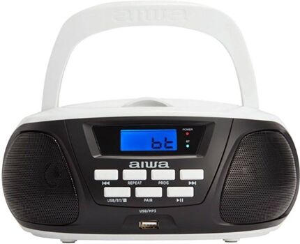 Aiwa Rádio Boombox Bbtu-300Bw (Bluetooth)