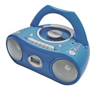 Portable Bluetooth CD Player With Cassette And FM Radio Boom Box by Really Good Stuff LLC