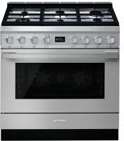 SMEG Cucina Con Piano A Gas E Forno Multifunzione Portofino Classe A+ Inox Cpf9gmx