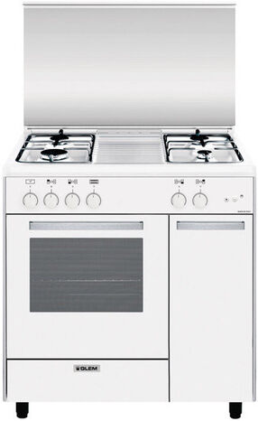 Glem Gas AS854GX cucina Piano cottura Bianco A