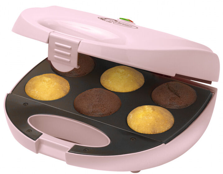 Bestron cupcake maker Sweet Dreams 750W 25 cm RVS roze - Roze