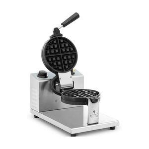 Royal Catering Waffeleisen - rund - 4 kleine Waffeln - 1200 W -