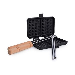 Proregal CHEFGASTRO BBQ Waffeleisen aus Gusseisen mit längenverstellbaren Stiel