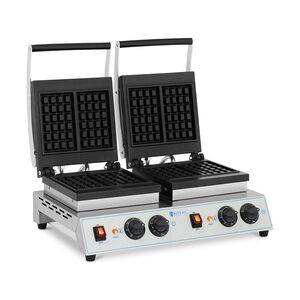 Royal Catering Doppel-Waffeleisen - belgische Waffeln - 2 x 1,500 W