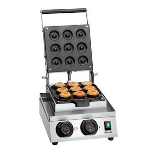 Bartscher Gaufrier inox simple à donuts (Ø)50 x (H)20 mm, 1800 W, 220 V - MONO - Publicité