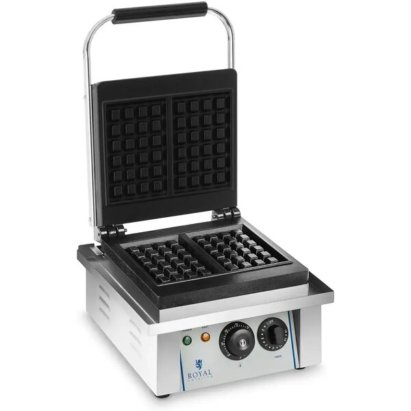 royal catering piastra per waffel - 2.000 watt - rettangolare rcwm-2000-e