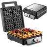 Steinborg XXL 4-delig wafelijzer   1200 Watt   wafelijzer   paninigrill   wafelijzer   wafelmaker   elektrische grill   XXL wafel ijzer   wafelmaker   wafelmaker