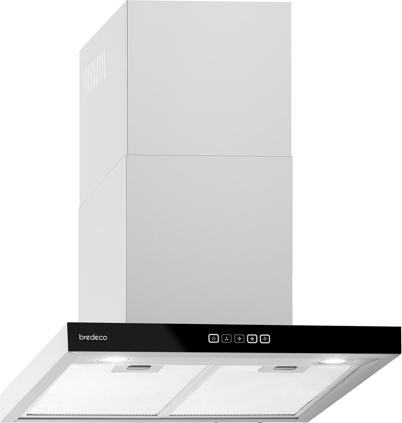 bredeco Dunstabzugshaube - 60 cm - 636,5 m³/h - Touchdisplay