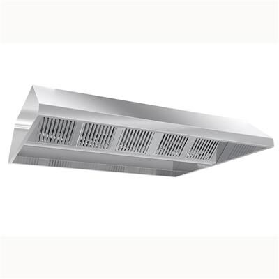 QDM Hottes de plafond inox statiques sans moteur - Profondeur 1800 mm