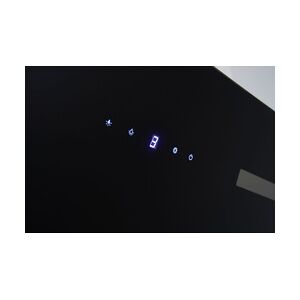 Respekta Design-Schräghaube 60 cm schwarz mit Hintergrundbeleuchtung