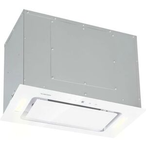 Hektor Dunstabzugshaube Einbau 52cm Abluft: 530 m³/h led Touch Glas weiß - Weiß - Klarstein