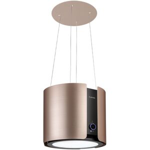 Klarstein - Skyfall Smart Inselabzugshaube Ø45cm Umluft 402m³/h led - Nickel-Metallic