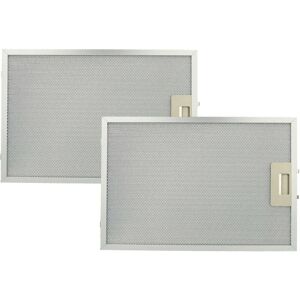 2x Filter Metallfettfilter Ersatz für Bosch 4242001260069, 742967 für Dunstabzugshaube - 38,8 x 26,5 x 0,9 cm, Metall - Vhbw