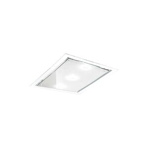 EICO Link Distante 90 W SM - Hætte - loft - Niche - bredde: 85 cm - dybde: 55 cm - uden motor - hvidt/krystalhvidt glas