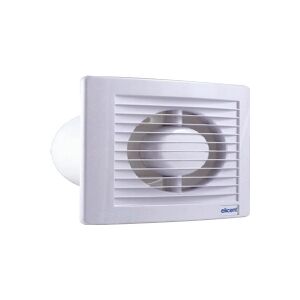 VENTICO MAICO Ventilator E-Style 100 T Trend med timer (efterløb 3-25 min.). Luftmængde 85 m³/h. Mål 160x160/ø98 mm.