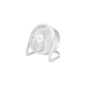 LogiLink - Køleventilator - på bord - 12.7 cm - USB - hvid