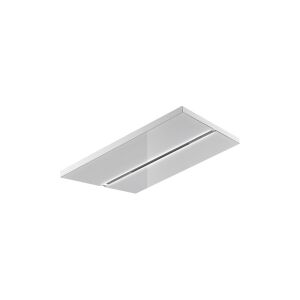 EICO Ceiling Stripe R 90 W - Link - Hætte - loft - bredde: 90 cm - dybde: 60 cm - recirculation - med intern motor - hvidt/krystalhvidt glas