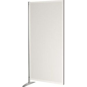 kaiserkraft Sistema modular de tabiques, pared acústica, H x A x P 1750 x 800 x 450 mm, blanco grisáceo / plateado