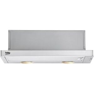 Beko ctb 6250 x campana telescópica inox 60cm / d / extracción máx. 420m3h / 69dba / 2 filtros grasa metálicos / recirculación o