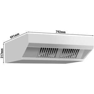 GGM Gastro - Hotte pour four mixte a vapeur Argent