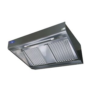 A.C.L - Hotte murale comby 1800 x 900 x 450 en inox18/10 avec filtres à chicanes de type labyrinthe