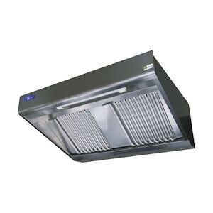 A.C.L - Hotte murale comby 1200 x 900 x 450 en inox18/10 avec filtres à chicanes de type labyrinthe