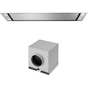 FALMEC hotte au plafond STELLA 120 cm (Moteur sous combles 1100 m3/h - Acier Inox)