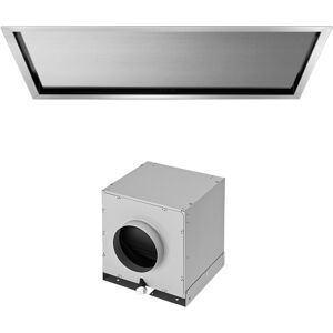 FALMEC hotte au plafond NUBE 90 cm (Inox avec moteur sous-combles da 1100 m3/h - Acier)