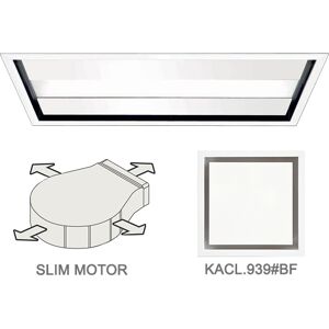 Falmec nuvola led Hotte encastrable plafond 90cm en acier inoxydable