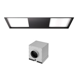 FALMEC hotte au plafond SKEMA NOIR 120 cm (Noir avec moteur sous-combles da 1300 m3/h - Acier)