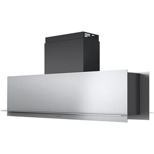 BARAZZA hotte îlot MOOD (120 cm - Acier inox et noir)