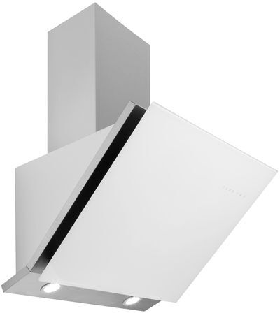 Culina 60cm Hotte murale aspirante / Hotte inclinee en verre / Bianco