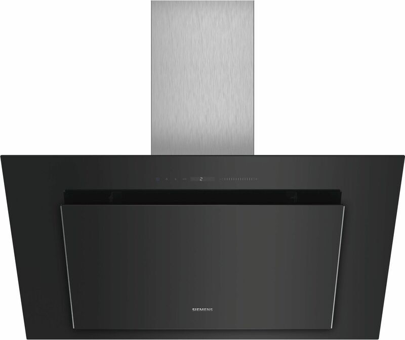 SIEMENS hotte décorative inclinée 90cm 840m3/h noir - lc98klv60 - siemens