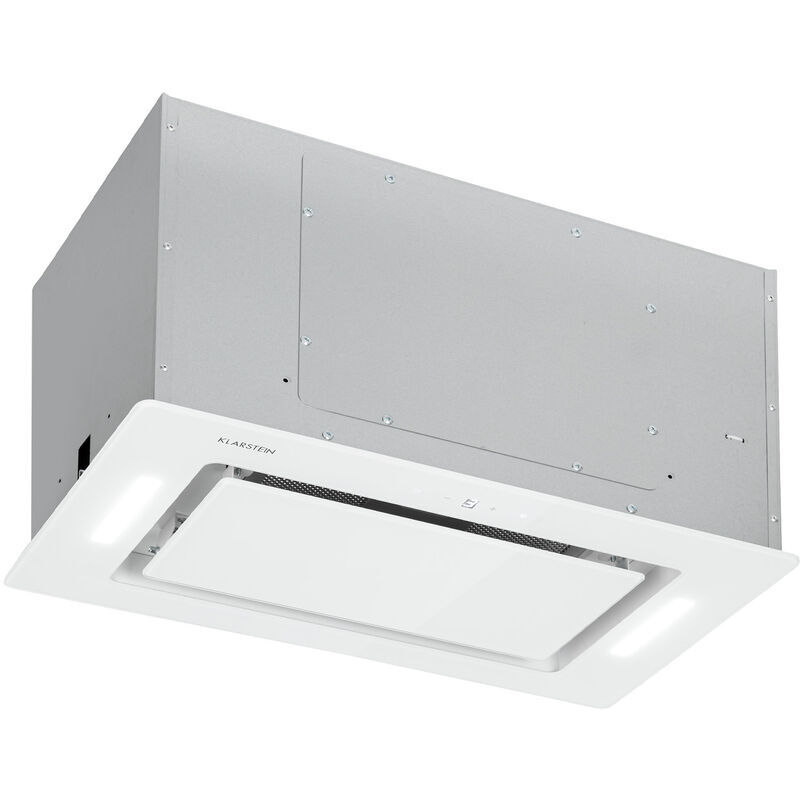 KLARSTEIN Hektor Eco Hotte encastrée 52cm 566 m³/h moteur 200W classe B blanc - Klarstein