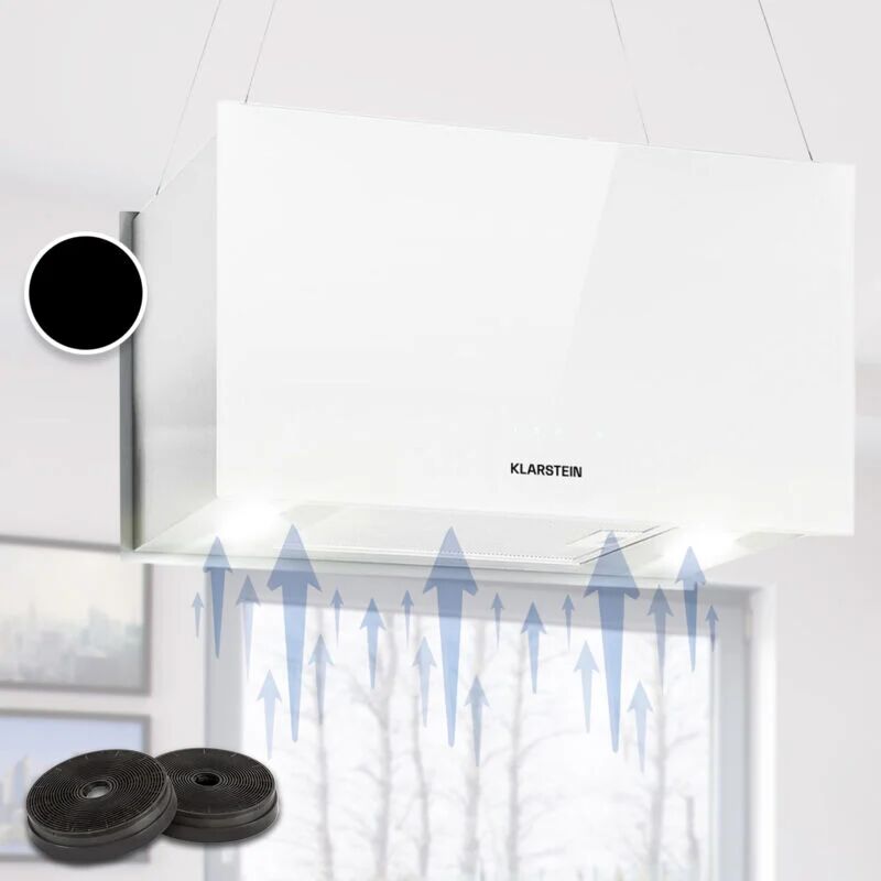 Klarstein Kronleuchter L Hotte îlot aspirante 60cm 590 m³/h LED classe A - blanc