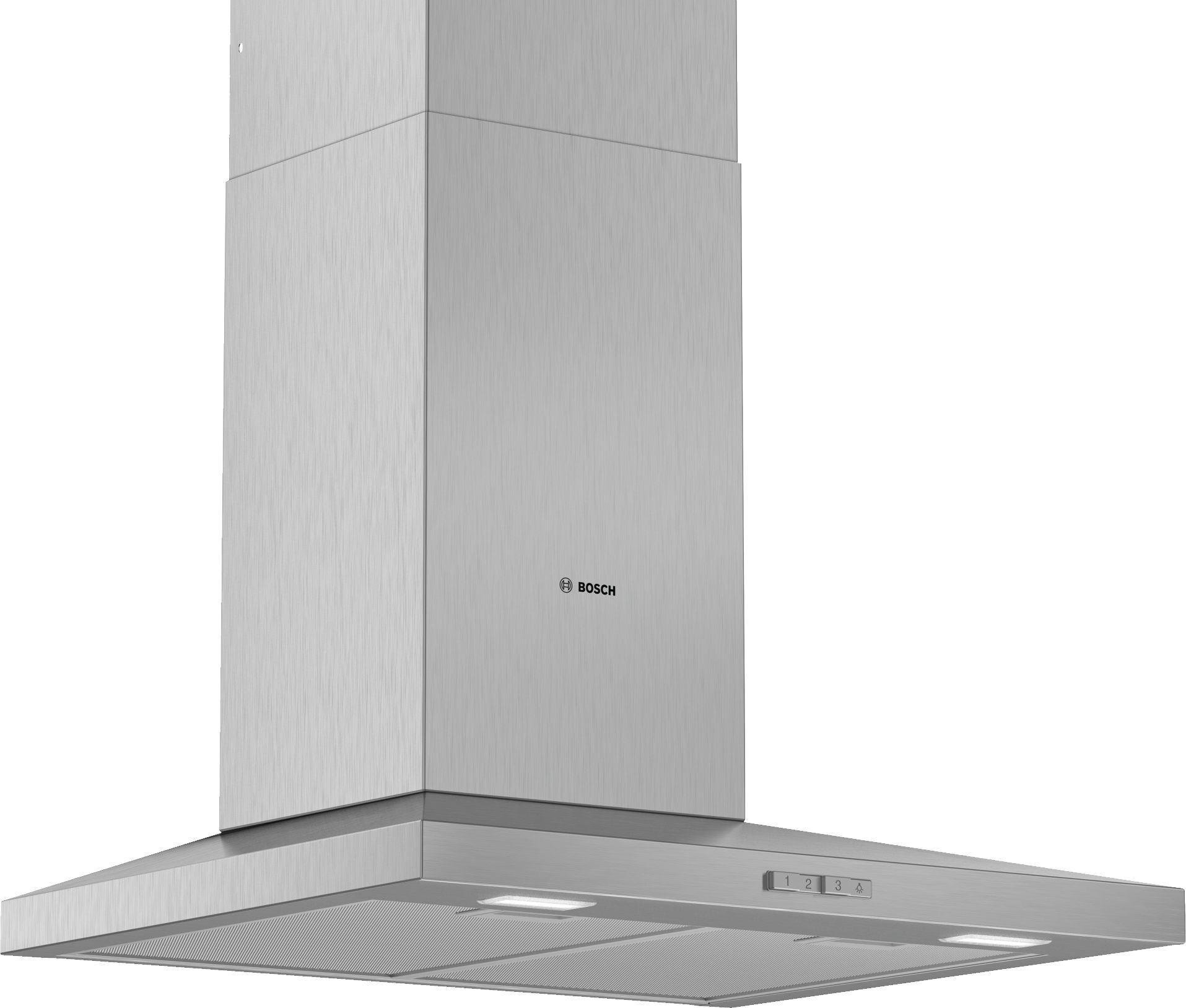 Bosch Serie   2 DWQ64BC50B 60cm Slim Pyramid Chimney Extractor Hood Brushed Steel