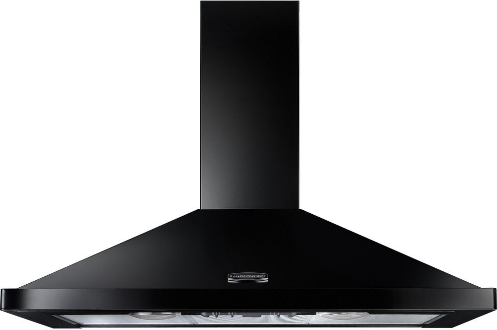 Rangemaster LEIHDC110BC 110cm Chimney Cooker Hood-Black