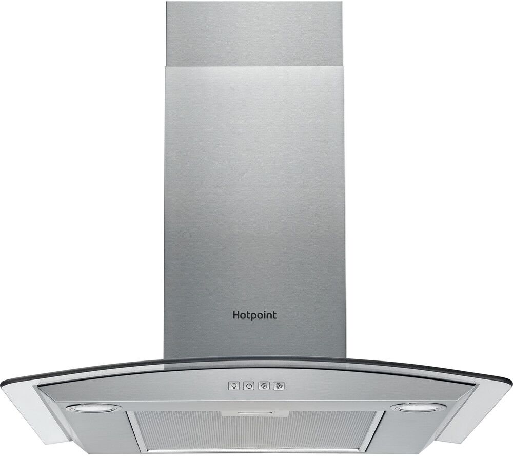 Hotpoint PHGC64FLMX 60cm Wall Mounted Cooker Hood Stainless Steel