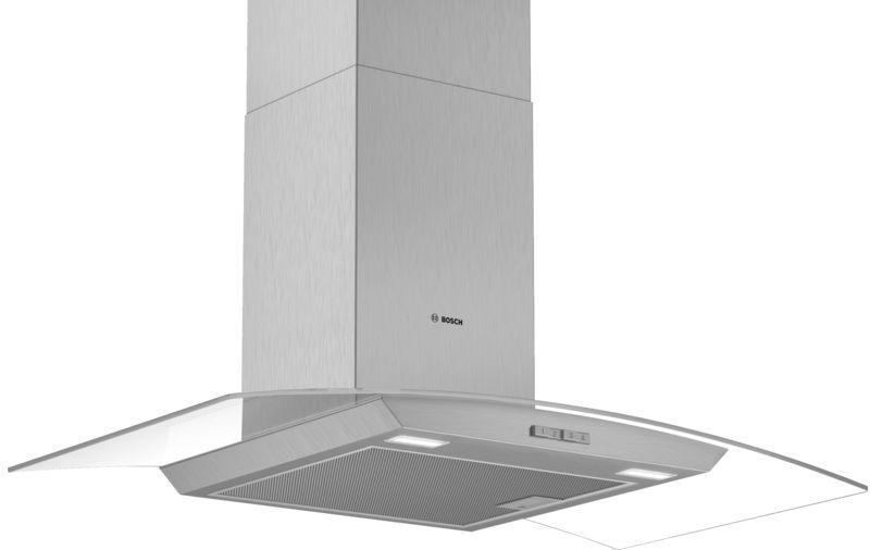 Bosch Serie   2 DWA94BC50B 90cm Glass Design Chimney Extractor Hood, Brushed Steel