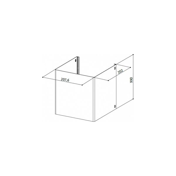 faber 112.0157.257 kit camino cappe compatibile con modelli synthesis / gyza dimensioni 208x202 mm - 112.0157.257