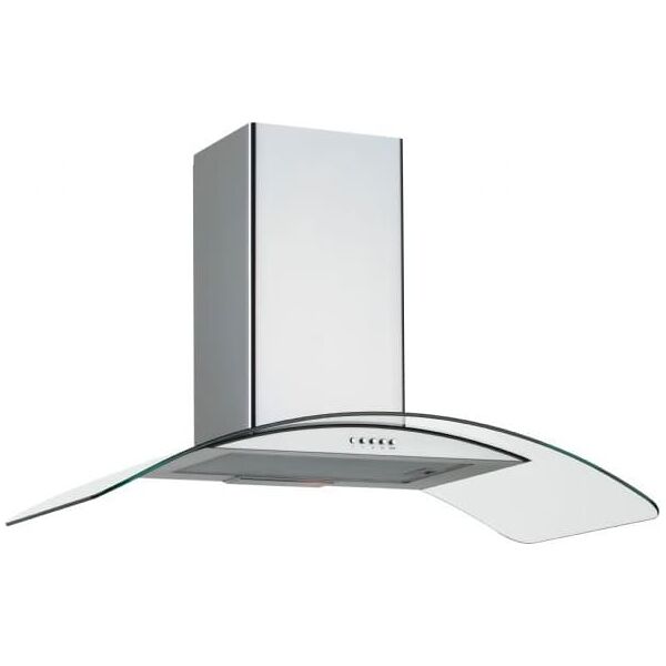 silverline 3159 60 cappa cucina filtrante a parete larghezza 60 cm profondità 50 cm in vetro e acciaio colore inox - 3159 60